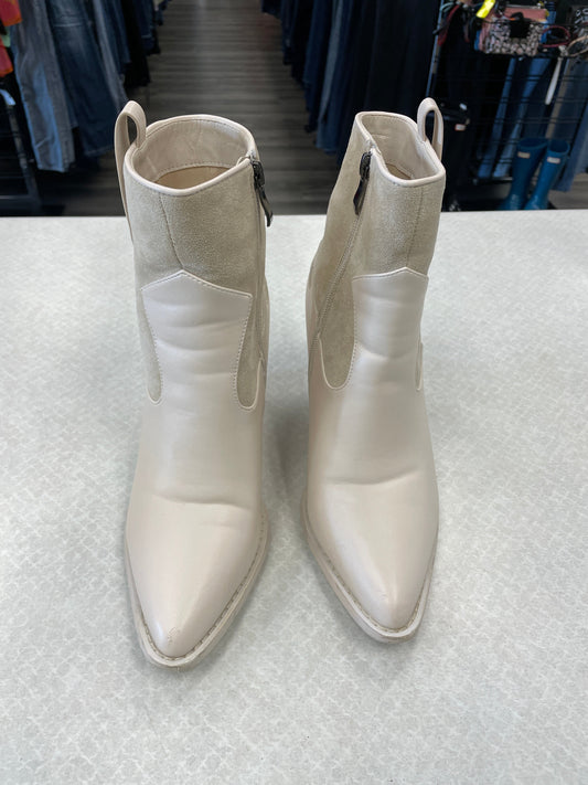 Tan Boots Ankle Heels Lulus, Size 7