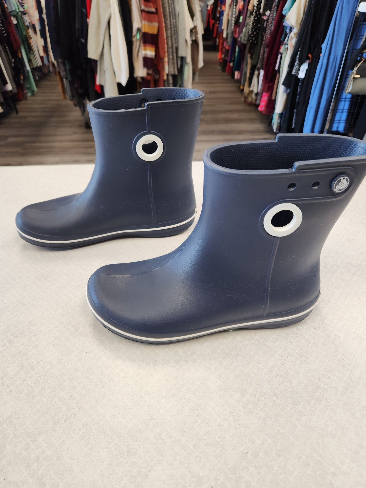 Boots Rain By Crocs In Navy, Size: 7