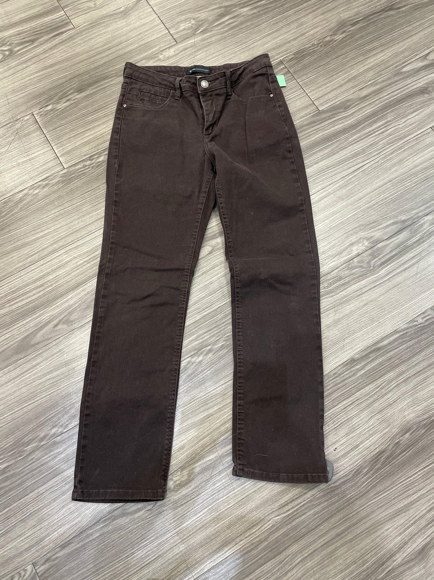 Jeans Straight By Lee In Brown, Size: 8