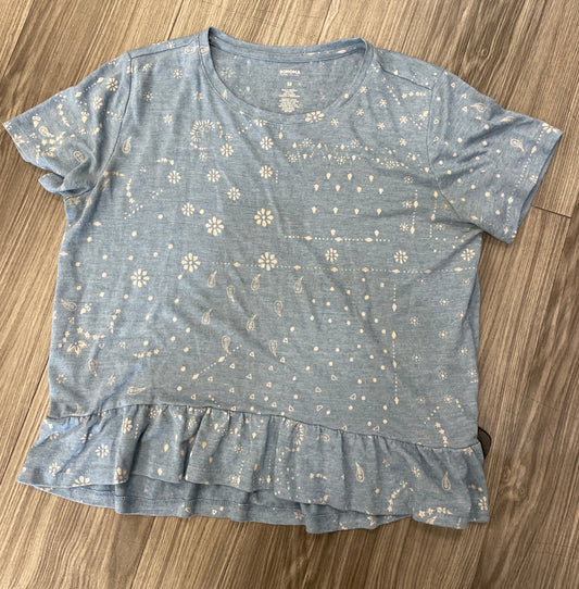 Top Short Sleeve By Sonoma In Blue, Size: M