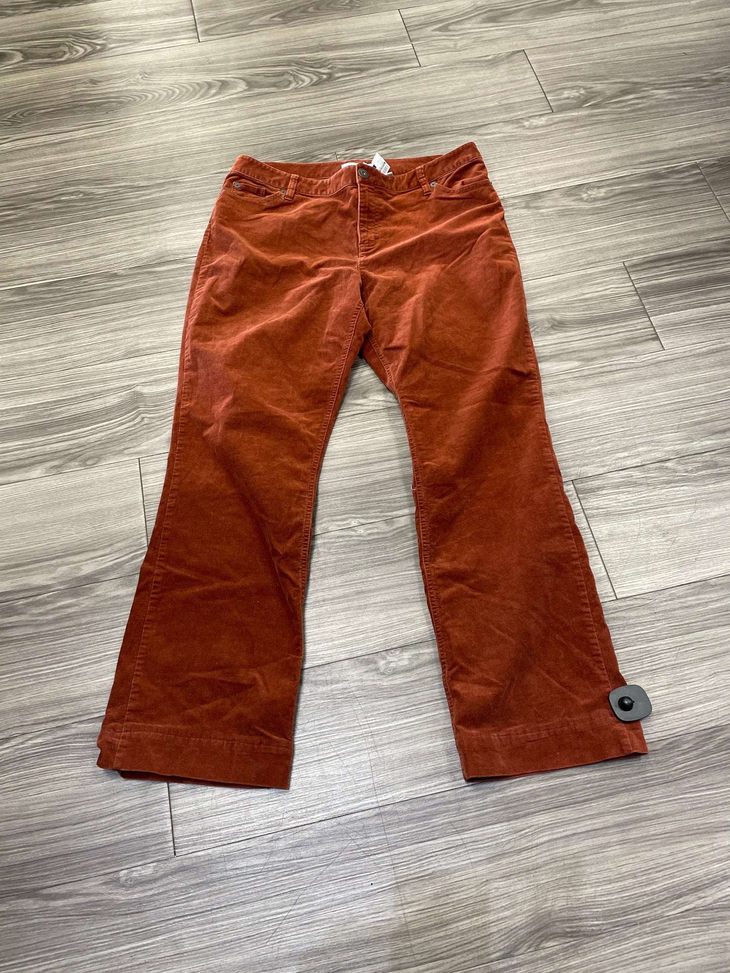 Pants Corduroy By Coldwater Creek In Orange, Size: 14