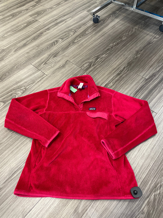 Sweatshirt Collar By Patagonia In Red, Size: L