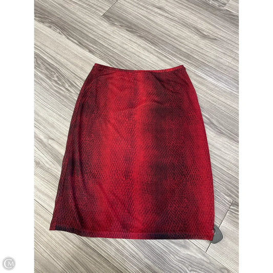 Skirt Midi By Express In Red, Size: S