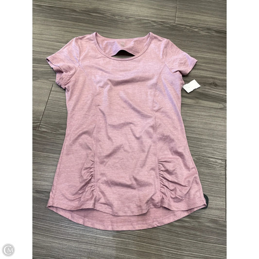 Athletic Top Short Sleeve By Gaiam In Pink, Size: S