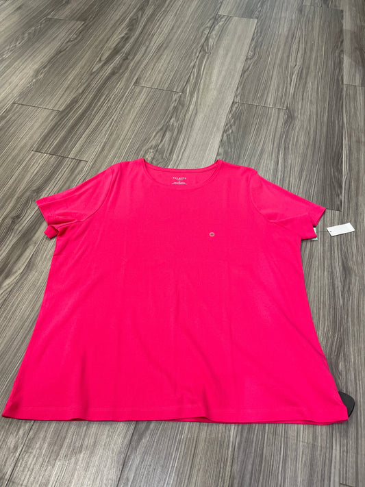 Pink Top Short Sleeve Talbots, Size 2x