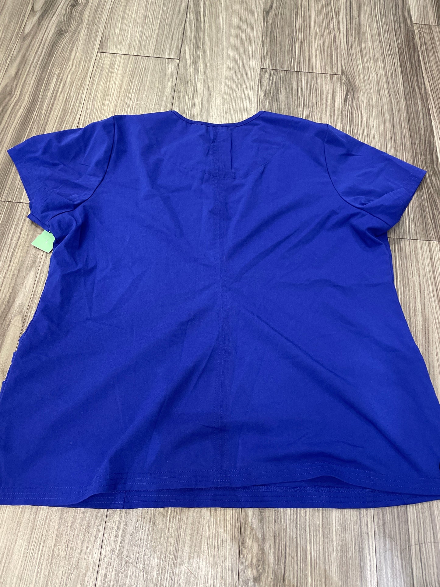 Blue Top Short Sleeve Clothes Mentor, Size 2x