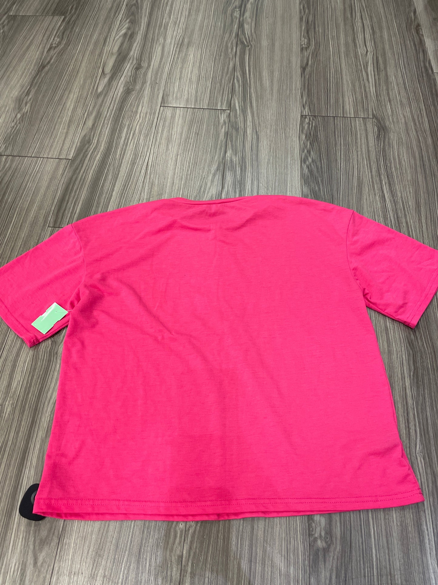 Pink Top Short Sleeve Shein, Size L