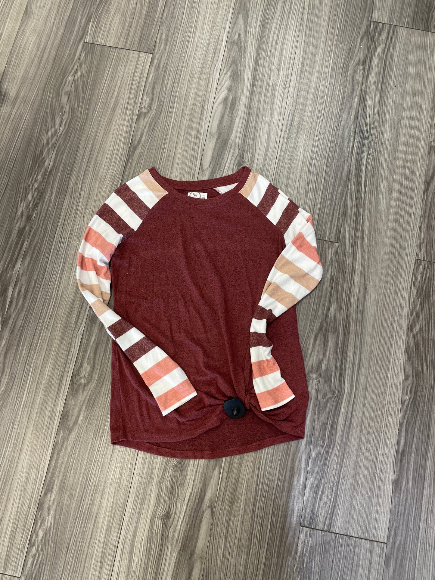 Red Top Long Sleeve Maurices, Size Xs
