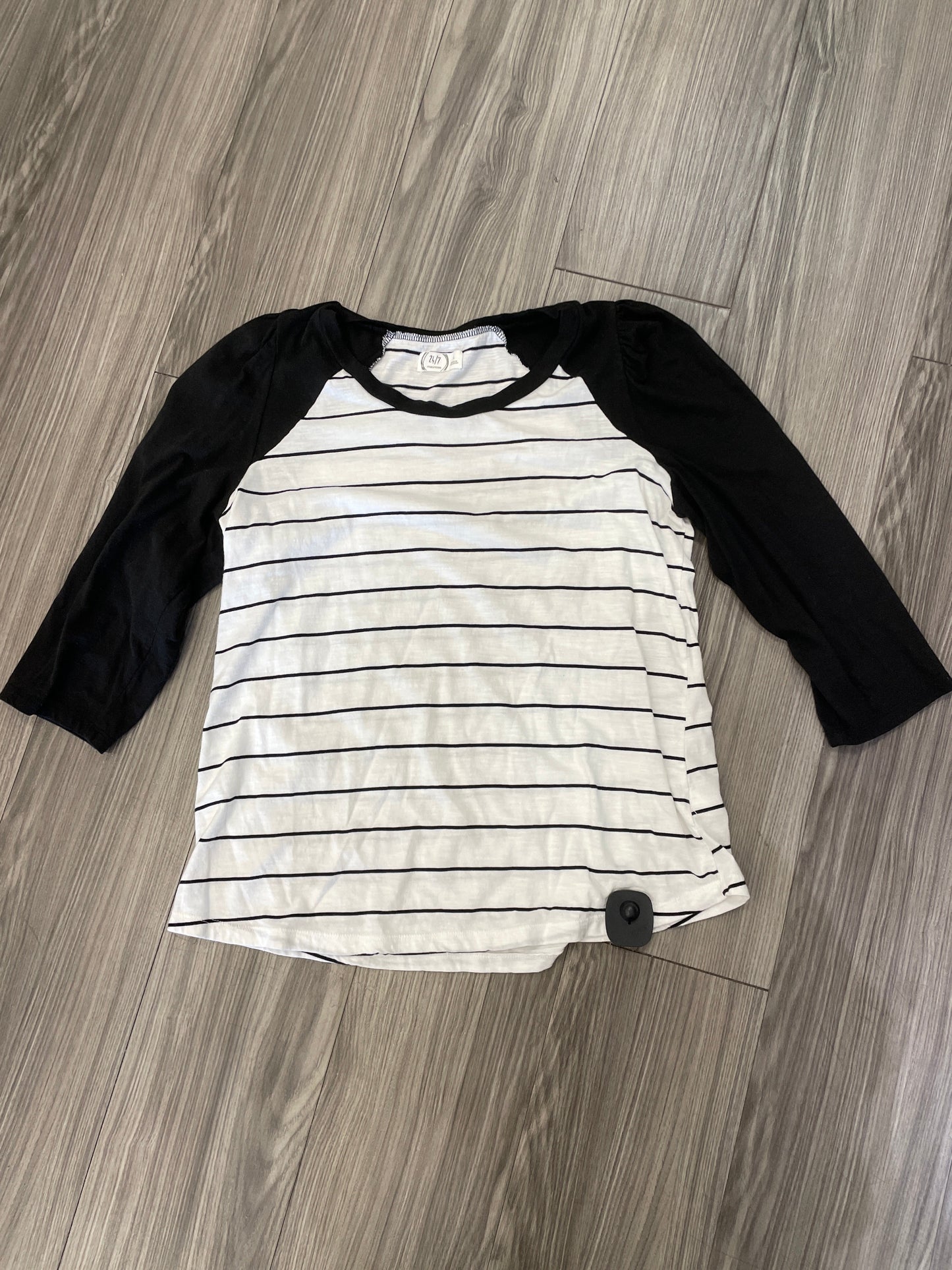 Striped Pattern Top 3/4 Sleeve Maurices, Size L