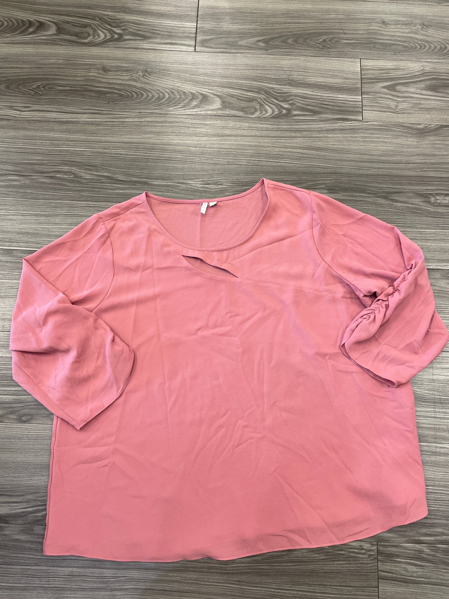 Pink Top Long Sleeve Cato, Size 2x