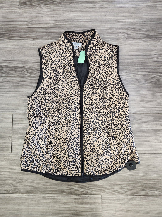 Vest Puffer & Quilted By Croft And Barrow In Animal Print, Size: M