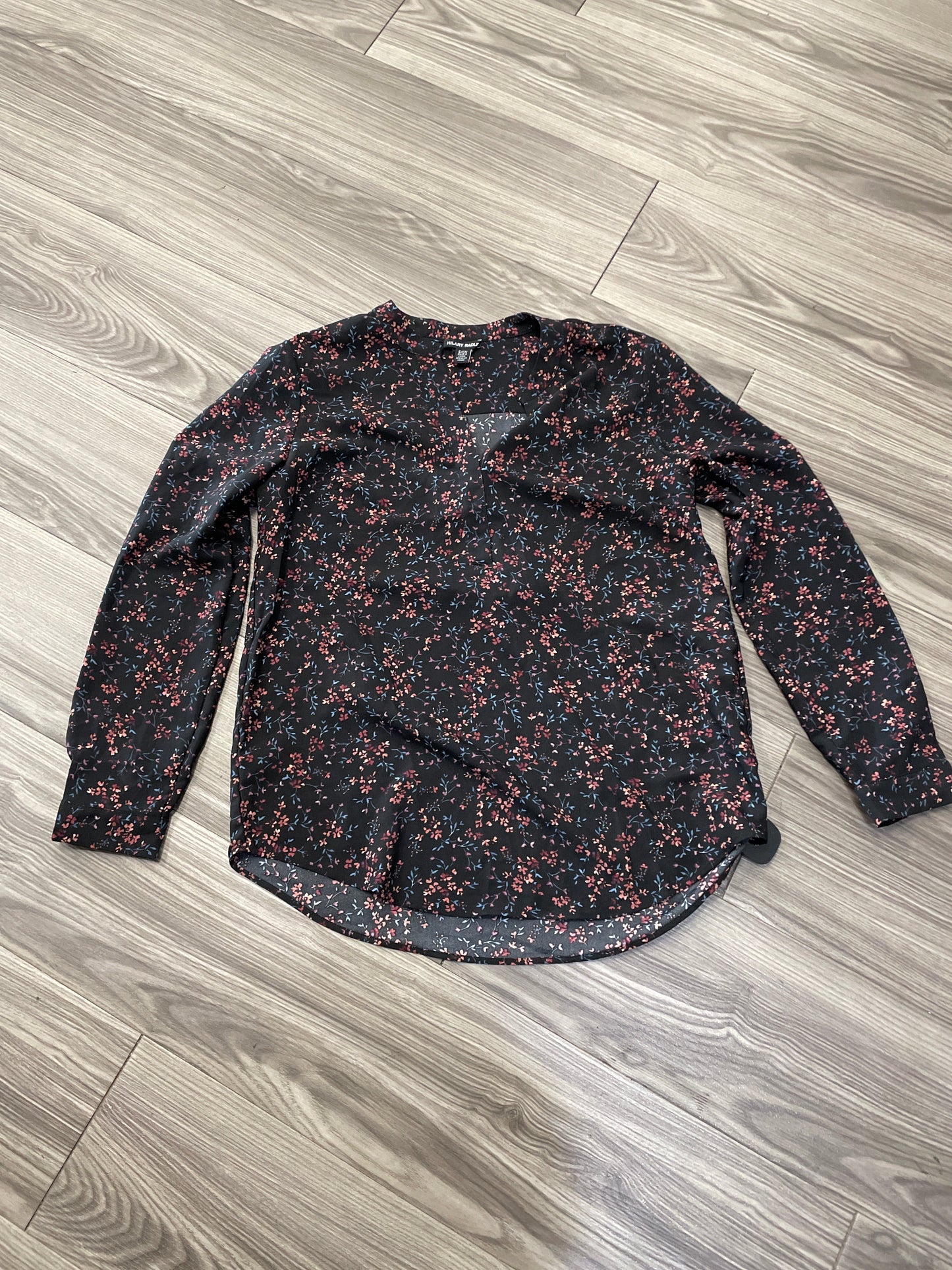 Top Long Sleeve By Hilary Radley In Floral Print, Size: S