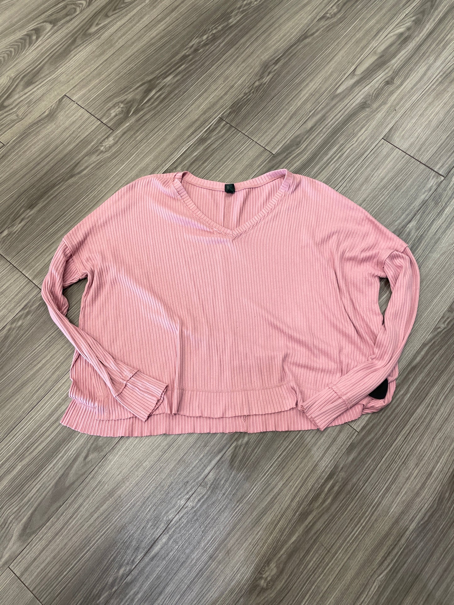 Top Long Sleeve By Wild Fable In Pink, Size: L