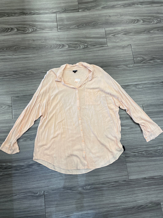 Top Long Sleeve By Torrid In Coral, Size: 2x