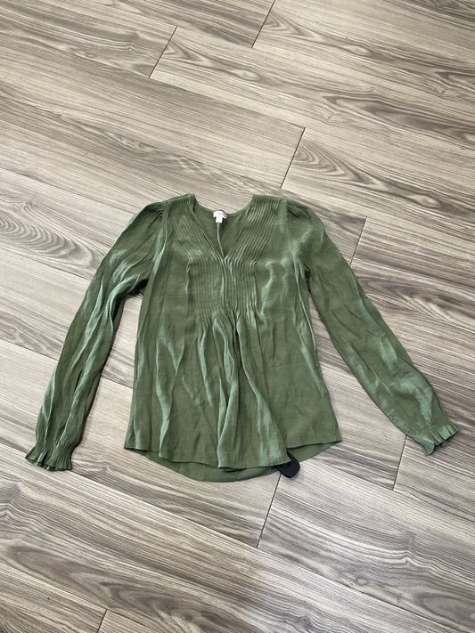 Top Long Sleeve By Nanette By Nanette Lepore In Green, Size: Xs