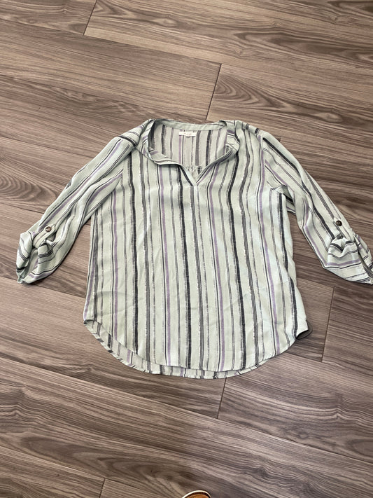 Top Long Sleeve By Maurices In Teal, Size: S