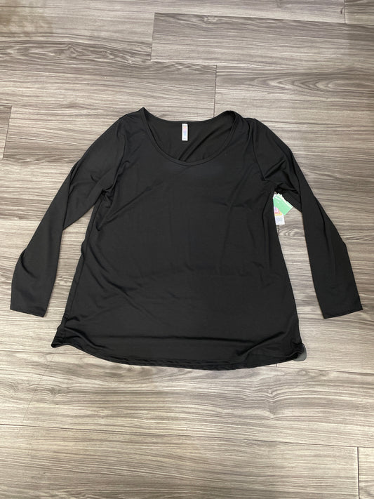 Top Long Sleeve By Lularoe In Black, Size: 2x