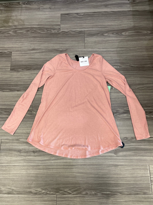 Top Long Sleeve By Agnes & Dora In Pink, Size: Xl