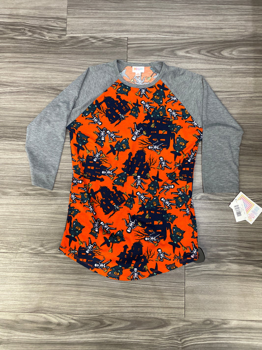 Top Long Sleeve By Lularoe In Orange, Size: Xs