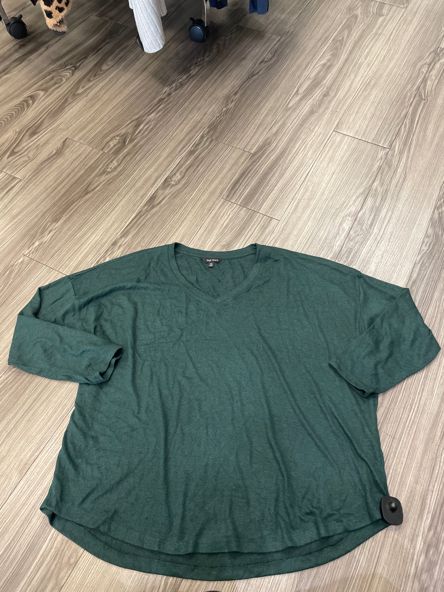 Top Long Sleeve By Clothes Mentor In Green, Size: 2x