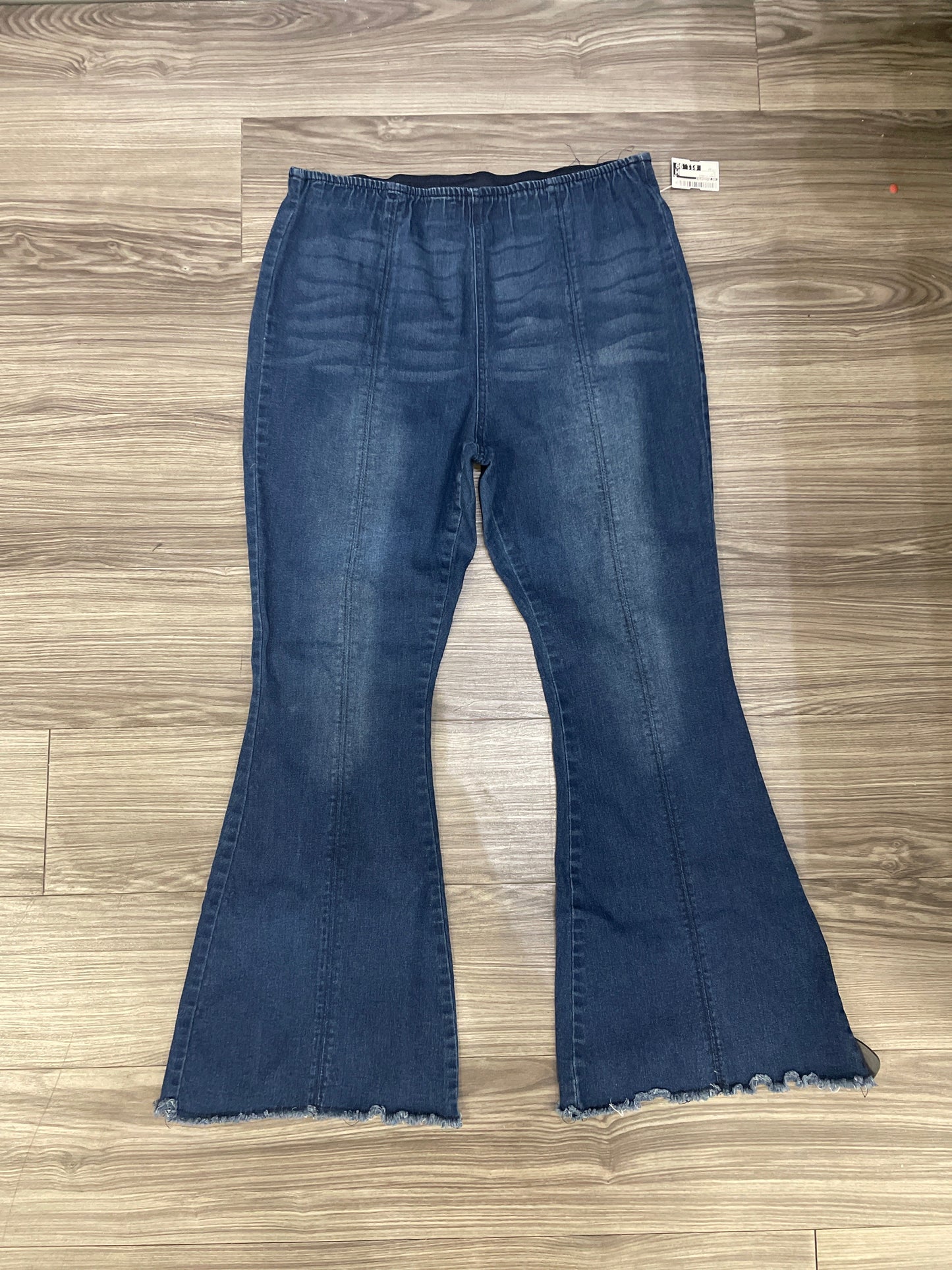 Jeans Flared By No Boundaries In Blue, Size: 2x