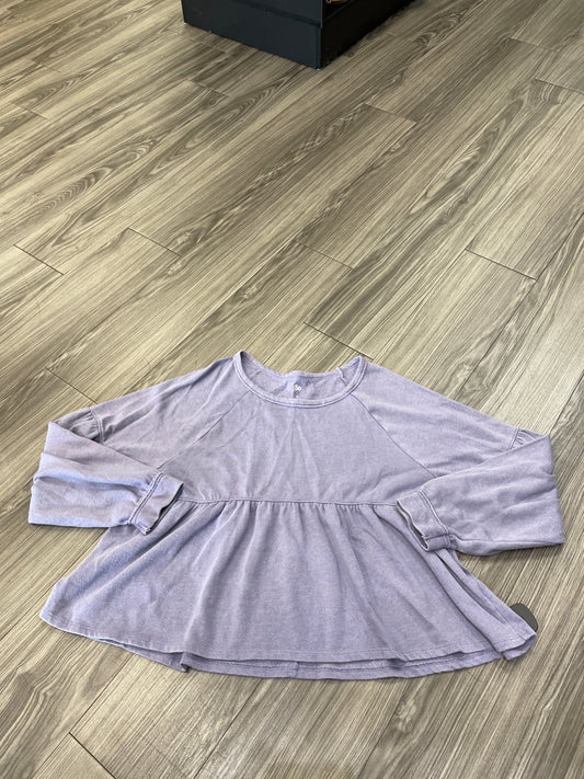 Top Long Sleeve By So In Purple, Size: M