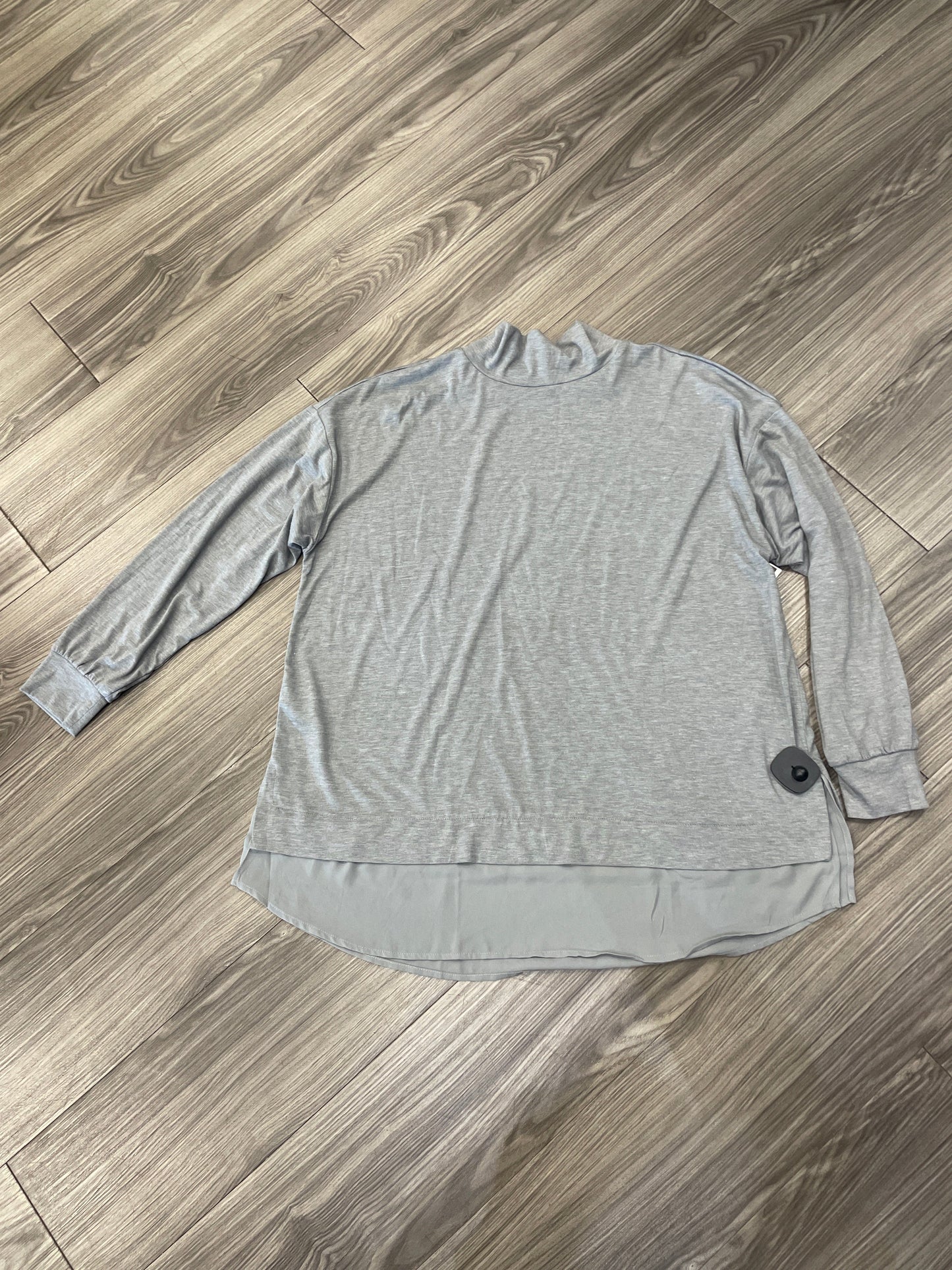 Top Long Sleeve By Ann Taylor In Grey, Size: Xl