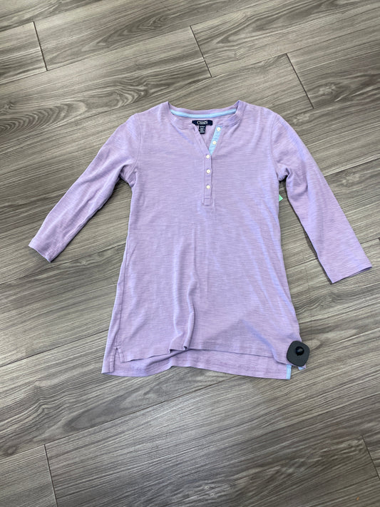 Top Long Sleeve By Chaps In Purple, Size: Xs