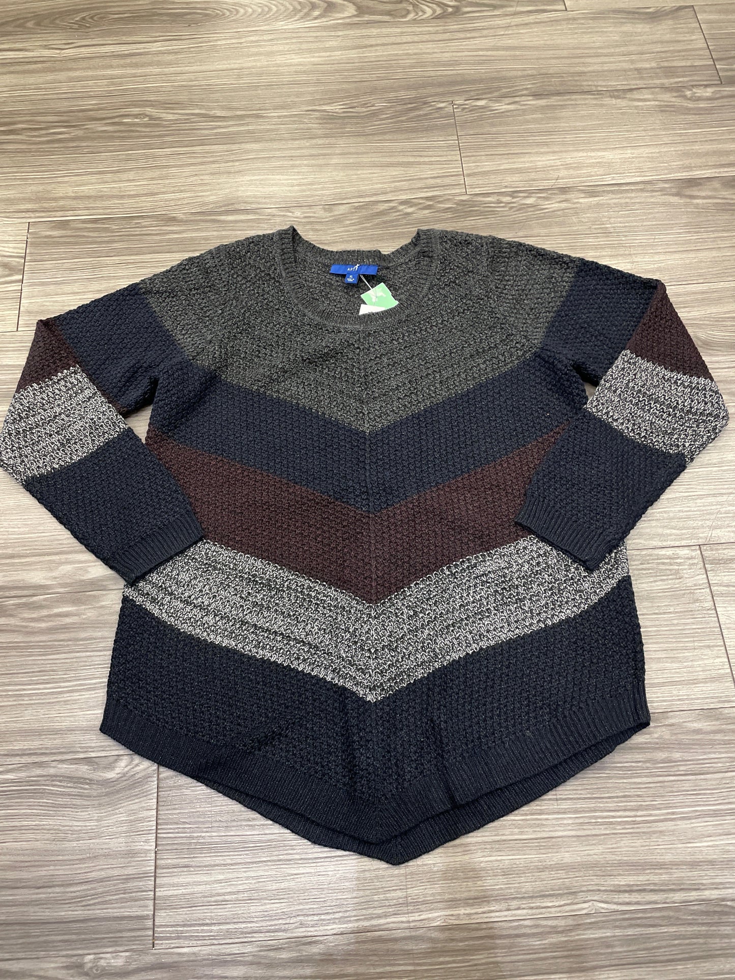 Sweater By Apt 9 In Multi-colored, Size: Xl