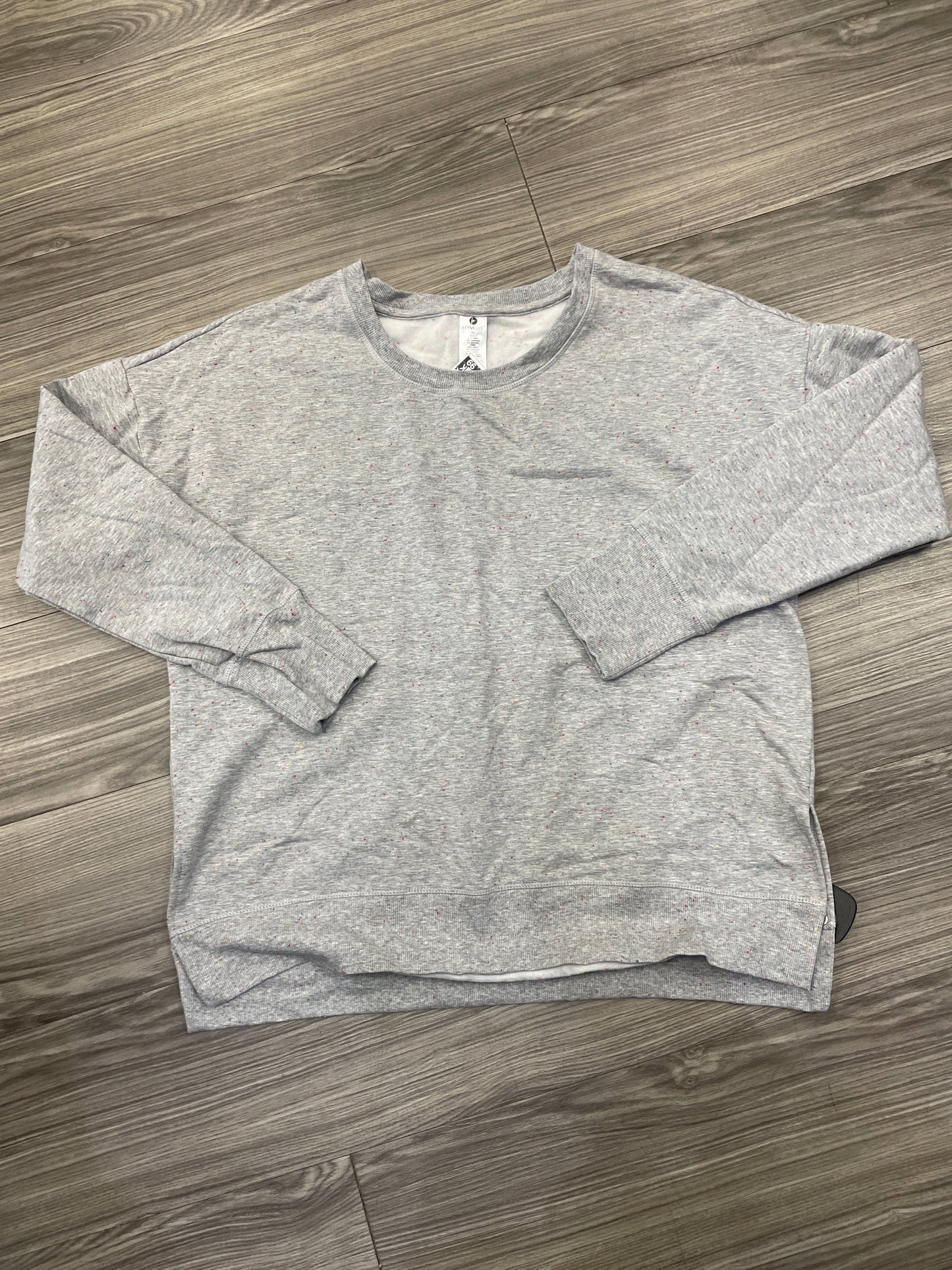 Sweatshirt Crewneck By Active Life In Grey, Size: Xl