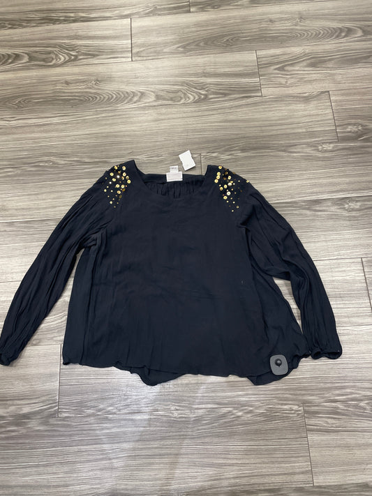 Top Long Sleeve By Ariat In Black, Size: S