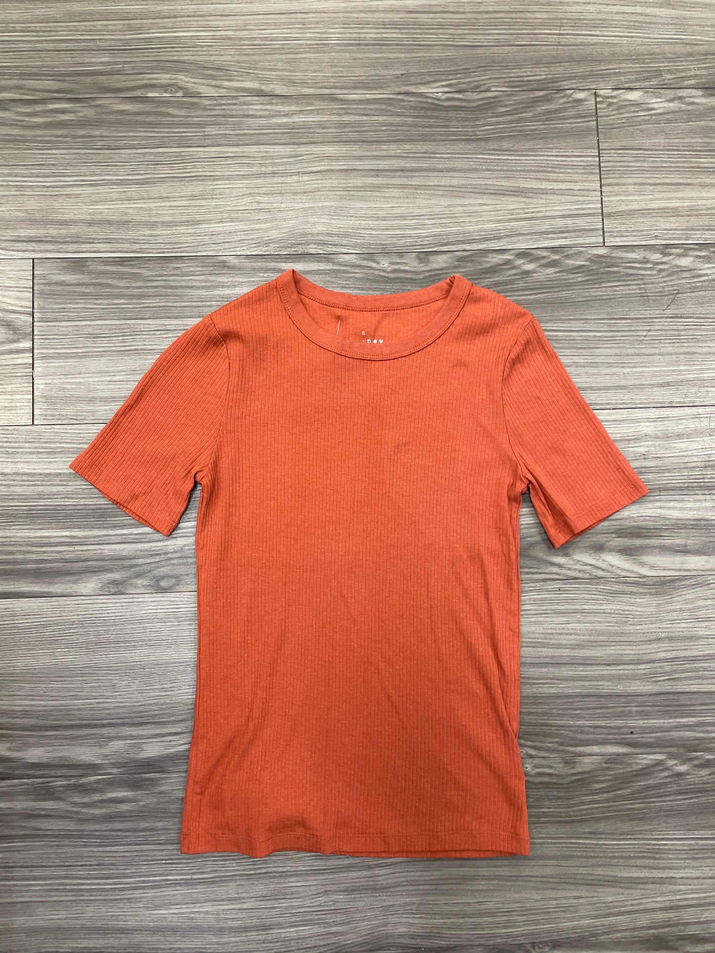 Top Short Sleeve By A New Day In Orange, Size: S