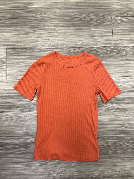 Top Short Sleeve By A New Day In Orange, Size: S