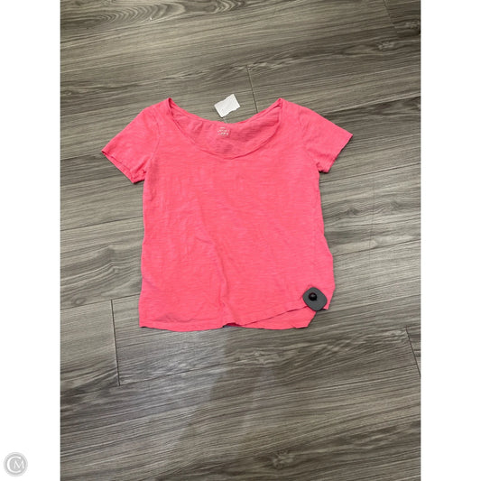 Top Short Sleeve By Loft In Pink, Size: S