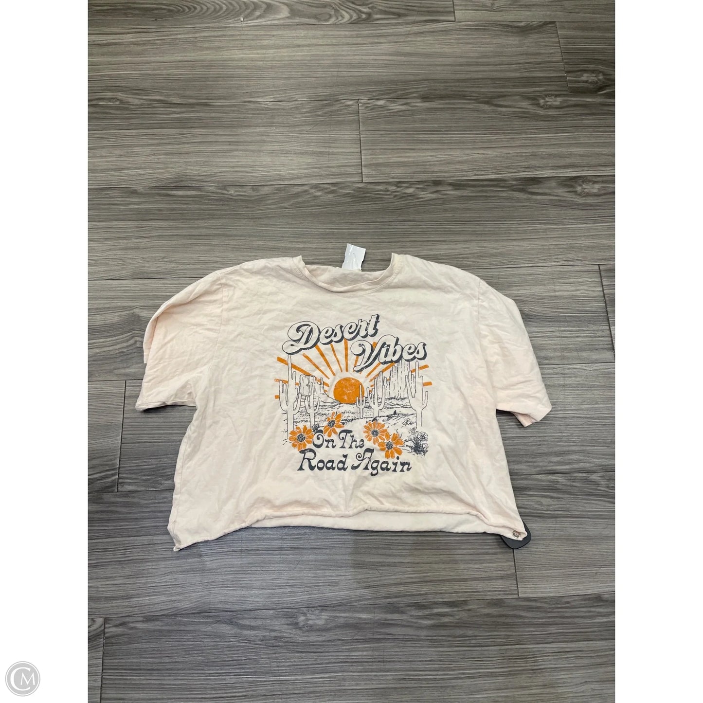 Top Short Sleeve By Altard State In Cream, Size: L