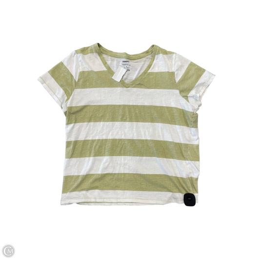 Top Short Sleeve By Sonoma In Striped Pattern, Size: L