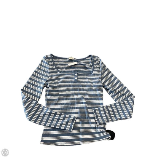 Top Long Sleeve Basic By Ana In Blue, Size: M