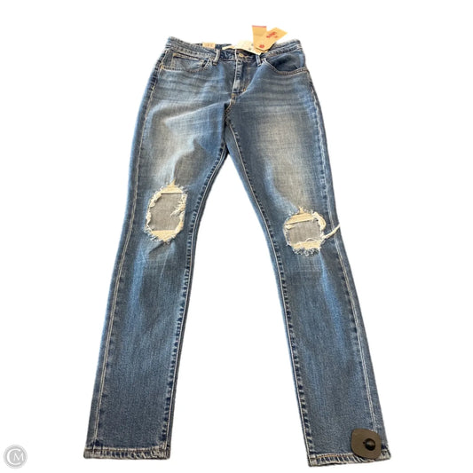 Jeans Skinny By Levis In Blue, Size: 10