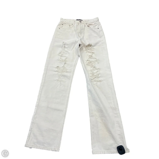 Jeans Wide Leg By Aeropostale In Cream, Size: 4