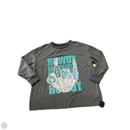 Sweatshirt Crewneck By Shein In Grey, Size: Xl