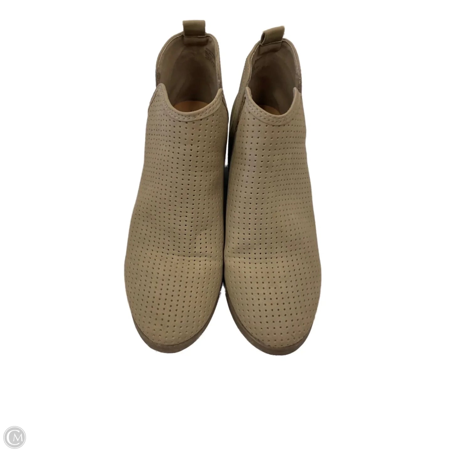 Boots Ankle Heels By Time And Tru In Tan, Size: 11