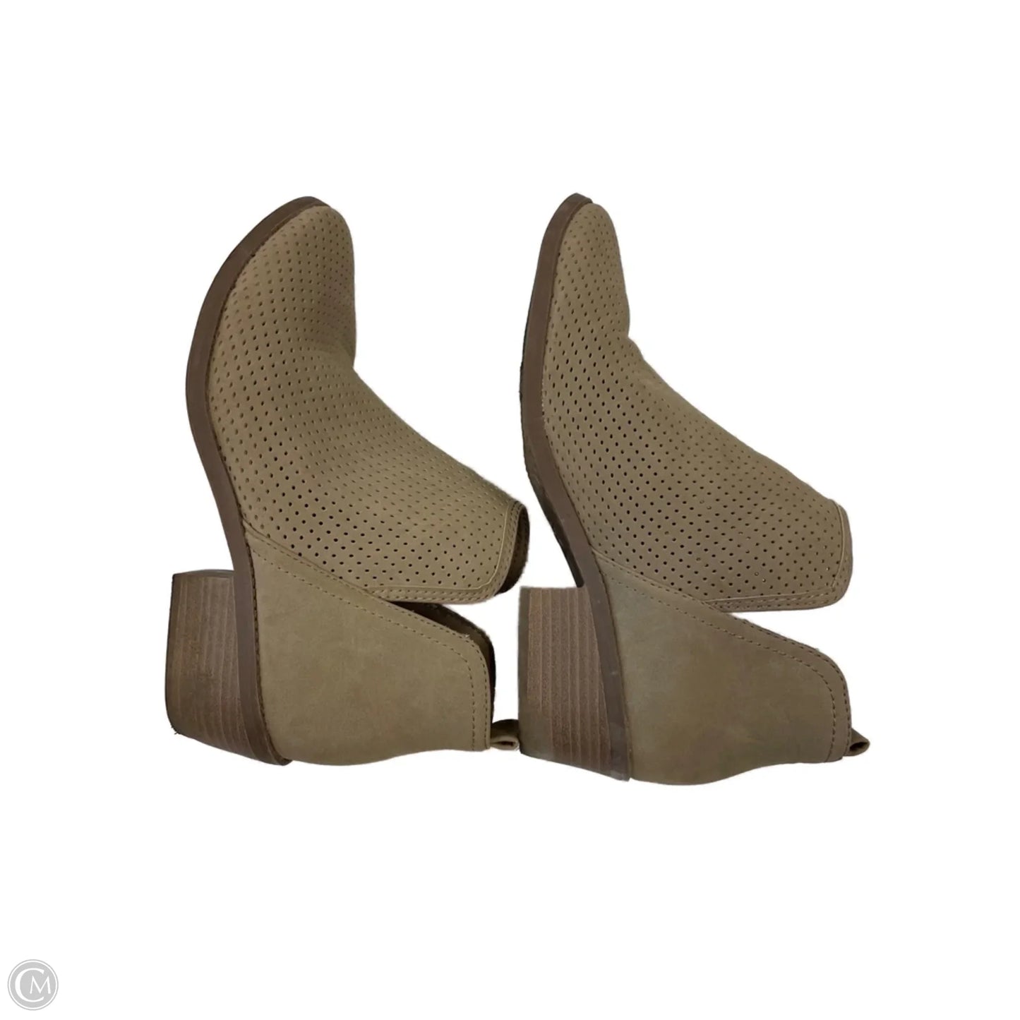 Boots Ankle Heels By Time And Tru In Tan, Size: 11