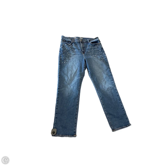 Jeans Straight By Ana In Blue, Size: 16