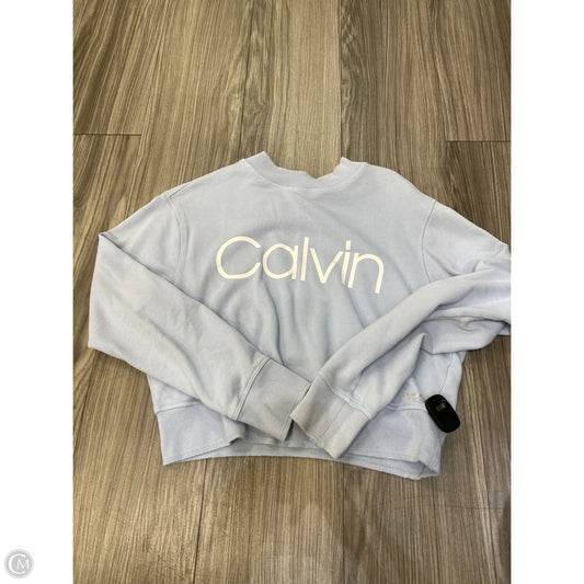 Sweatshirt Crewneck By Calvin Klein In Purple, Size: S