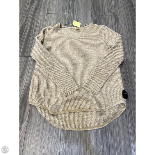 Sweater By Faded Glory In Tan, Size: L