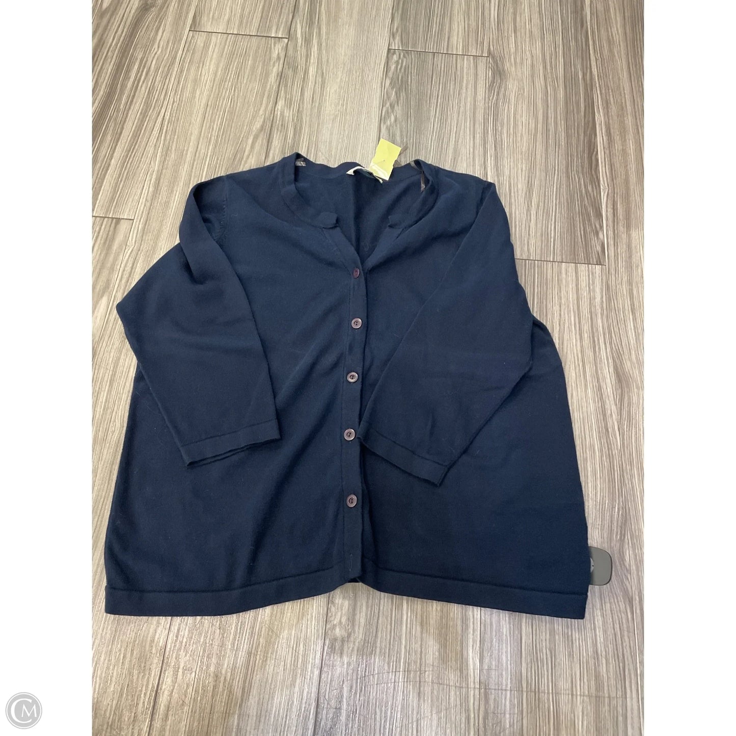 Cardigan By Jones New York In Navy, Size: 2x