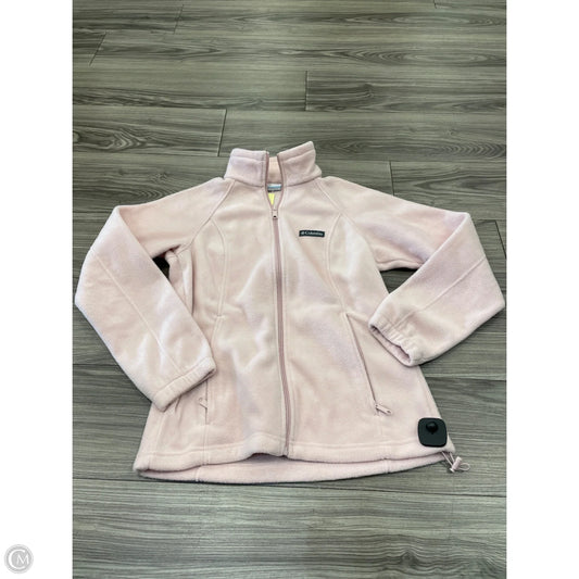 Jacket Fleece By Columbia In Pink, Size: S