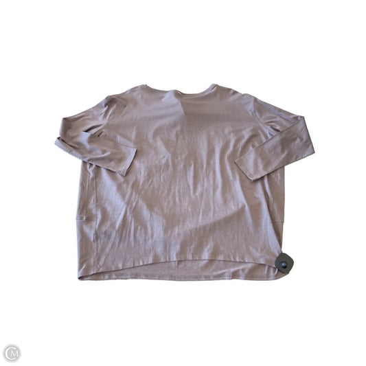 Athletic Top Long Sleeve Crewneck By Lululemon In Brown, Size: 8