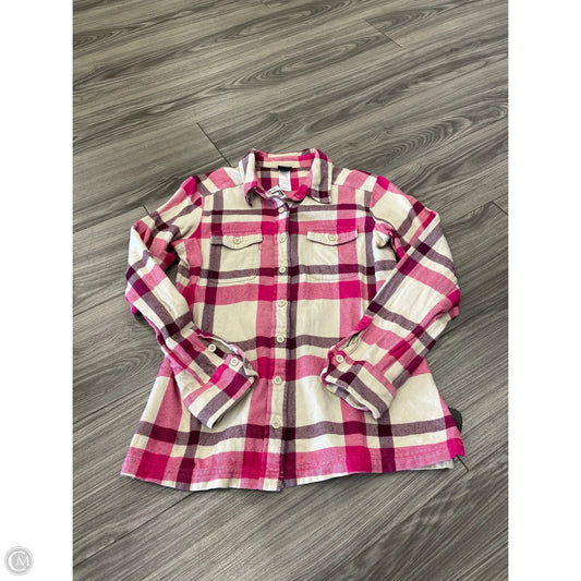 Top Long Sleeve Basic By Patagonia In Plaid Pattern, Size: 6
