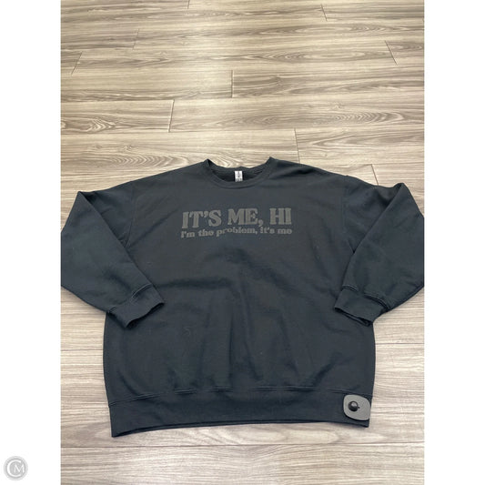 Sweatshirt Crewneck By Gildan In Black, Size: L